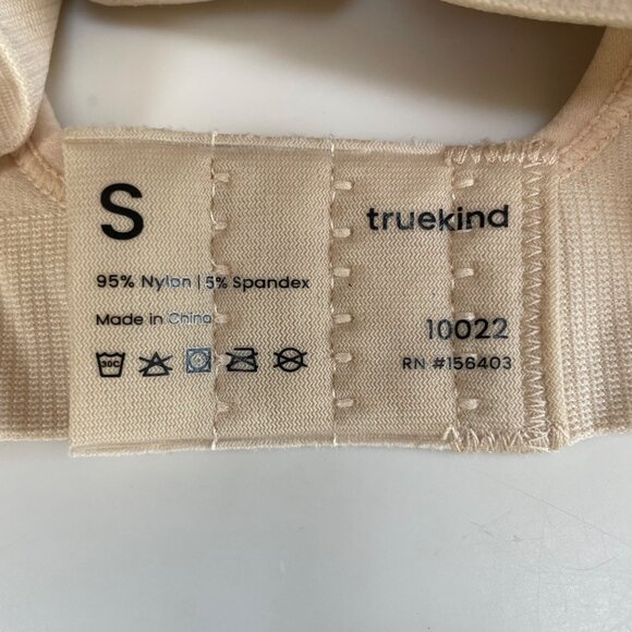 Truekind® Daily Comfort Wirefree Shaper Bra Tan Beige Nude Sz SM 10022 NWOT - Picture 4 of 4